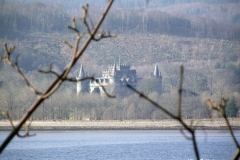 Inveraray-Castle-from-far-away-drive-to-Inveraray-Scotland