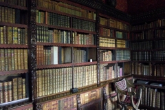 Library-with-very-old-books-Chirk-Castle-Wales